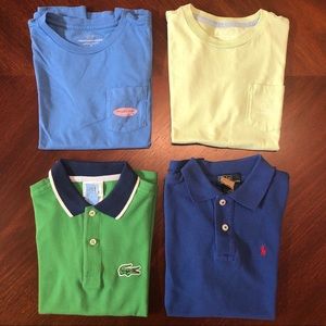 4-pc Boys (7) Bundle Vineyard Vines, Lacoste, Polo